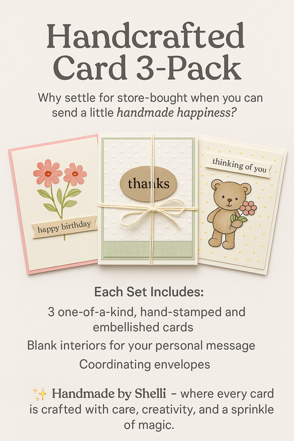 Custom Card Bundle of 3